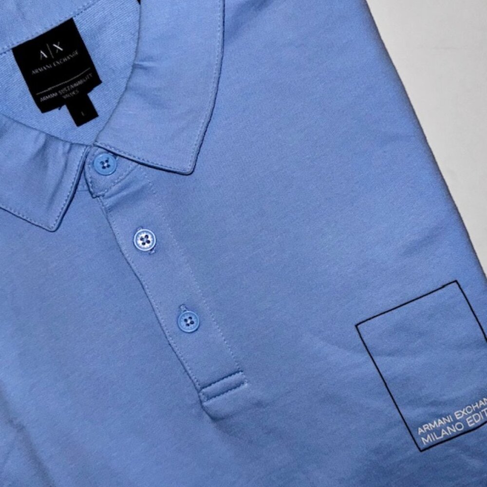 A|X ARMANI EXCHANGE Regular-Fit Milano Polo Shirt, LARGE, LIMITED-EDITION! NEW!